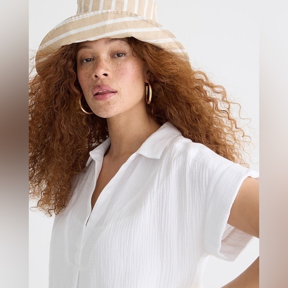 J Crew V-neck shirtdress in soft gauze
Item BP864 - Picture 2 of 5